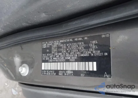 2006 Toyota Tundra Sr5 V8 from USA, damaged, VIN 5TBDT44186S505933